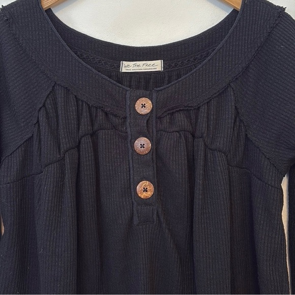 Free People the must have thermal Henley , sz small - Picture 6 of 10